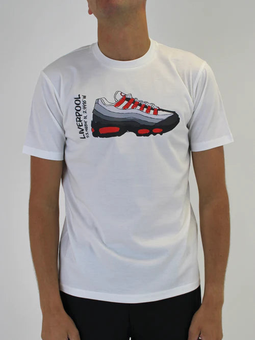 White Threads 110 Red T-Shirt - White